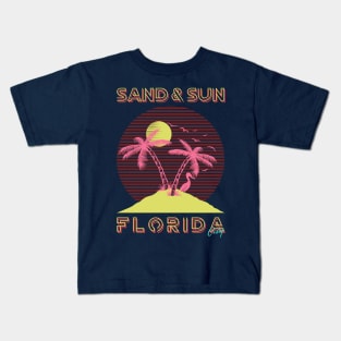 sand and sun florida Kids T-Shirt